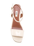 buckled wedge sandals
