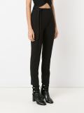 high-waisted trousers