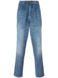 drawstring straight jeans