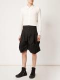 pleated detailing shorts
