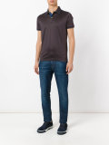 contrasting collar polo shirt