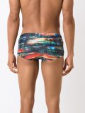 abstract print swim trunks