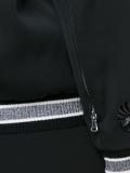 appliqué satin bomber jacket