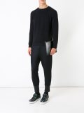 ribbed crew neck jumper