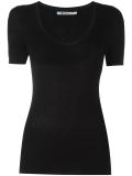 scoop neck T-shirt