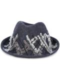 'X' fedora hat