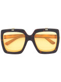 oversized drop lens sunglasses