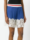 lace trim shorts