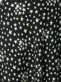 star print lightly pleated skirt