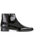 textured lateral ankle boots