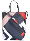 geometric print tote bag
