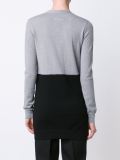 contrast long cardigan