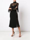 sheer panel blouse 