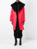 dislocated zip belted coat