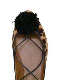 leopard print calf hair 'Sunshine' ballerinas