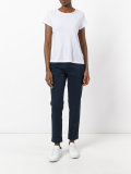 'Adele' pinstriped cropped trousers