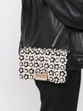 flower embellished crossbody bag