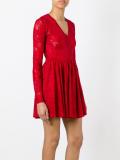 lace flared dress