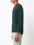 buttoned collar sweatshirt