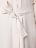 'Stretch Crepe V-neck Belted' dress