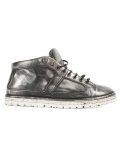 metallic hi-top sneakers