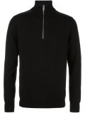 zipped collar jumper 
