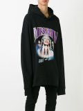 logo print hoodie