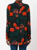 carnation print long sleeve shirt