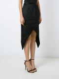 asymmetric midi skirt