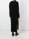 side slit knitted dress