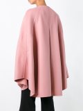pom-pom detail cape