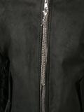 chained zipper bomber jacket