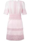 macramé detail flared dress