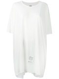 draped T-shirt dress