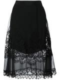 lace overlay a-line skirt