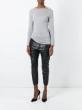 buttoned sleeve jumper