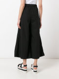 wide-leg cropped trousers