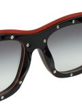 leather detail sunglasses