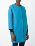 zipped boxy coat