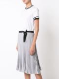 pleated T-shirt dress