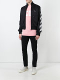 striped sleeve jacket