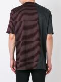 split pattern T-shirt