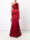single shoulder long dress