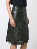 lace overlay wrap skirt