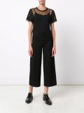 loop fringe sheer T-shirt