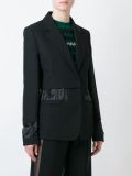 contrast panel blazer