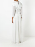 long lace panel dress 