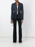 pleated hem jacket