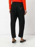 drawstring tapered trousers 