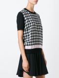 houndstooth print T-shirt